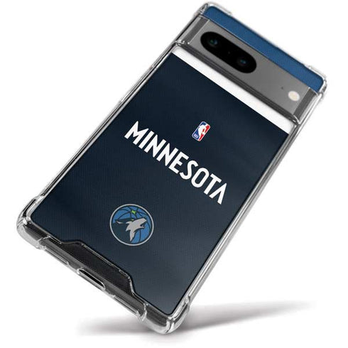 NBA Minnesota Timberwolves Jersey Google Pixel 8a Clear Case